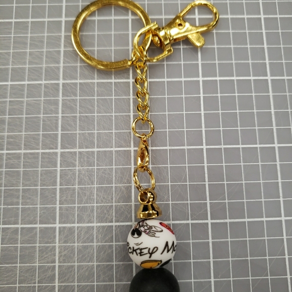 New Handmade Mickey Mouse Beaded Keychain - Picture 7 of 7